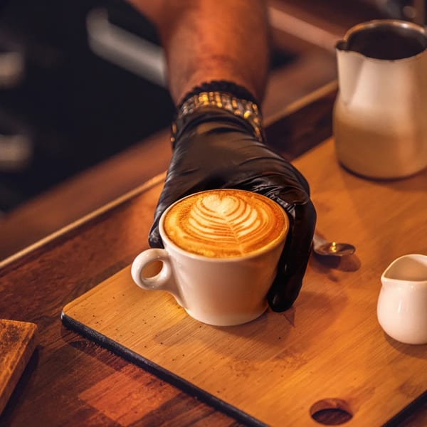 Amber Latte at VALORA Studio café