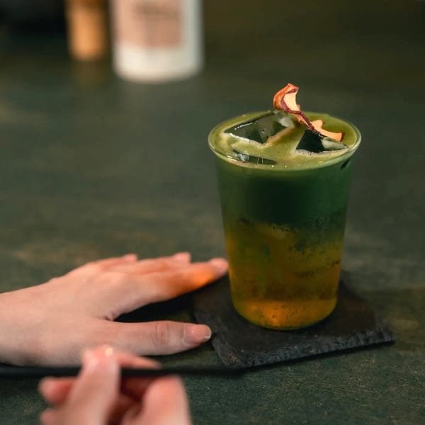Iced Matcha at VALORA Studio café